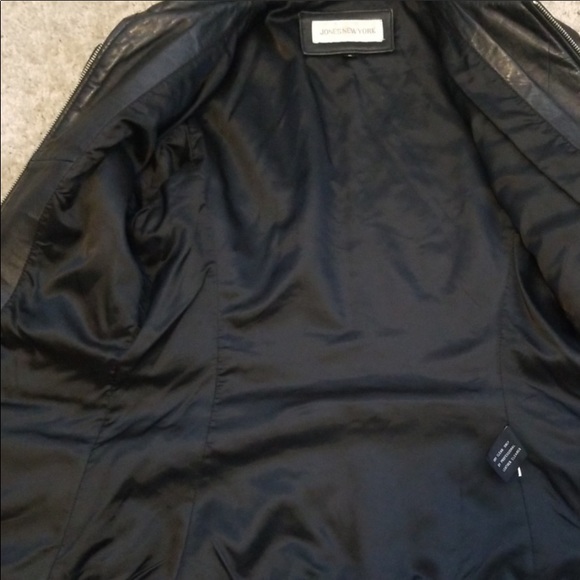 🌼 JONES NEW YORK LEATHER JACKET - Picture 8 of 10